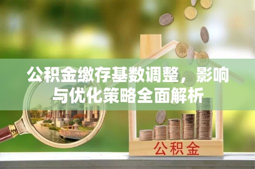 鄢陵公积金缴存基数调整，影响与优化策略全面解析