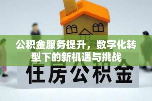 鄢陵公积金服务提升，数字化转型下的新机遇与挑战