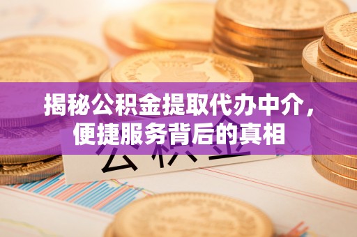 鄢陵揭秘公积金提取代办中介，便捷服务背后的真相