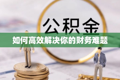 鄢陵如何高效解决你的财务难题