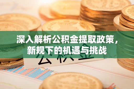 鄢陵深入解析公积金提取政策，新规下的机遇与挑战