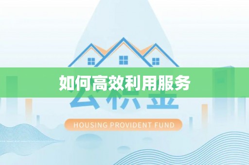 鄢陵如何高效利用服务