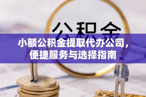 鄢陵小额公积金提取代办公司，便捷服务与选择指南