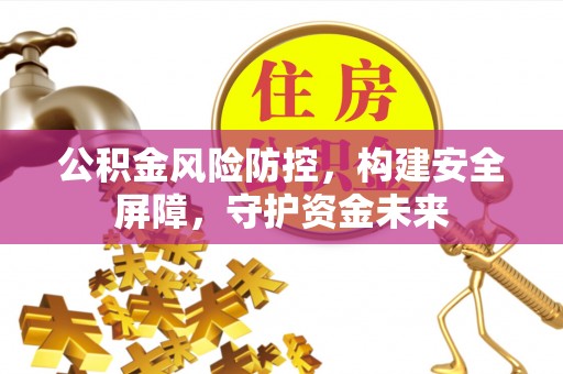 鄢陵公积金风险防控，构建安全屏障，守护资金未来