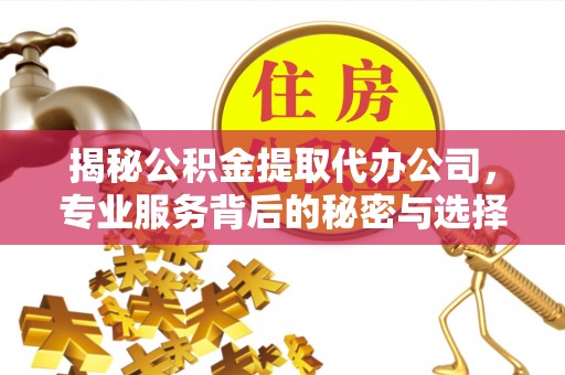 鄢陵揭秘公积金提取代办公司，专业服务背后的秘密与选择指南